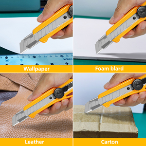<span class=keywords><strong>Couteau</strong></span> utilitaire personnalisé ZY-221 avec manche en plastique ABS, lame de <span class=keywords><strong>couteau</strong></span> utilitaire SK2 de 18 mm, <span class=keywords><strong>couteau</strong></span> rétractable avec bouton, coupe-boîte - Product Image 6