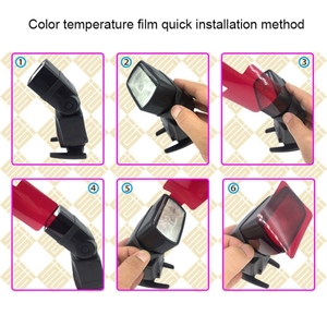 Ensemble de 20 filtres <span class=keywords><strong>SiGi</strong></span> SG200 20 couleurs, accessoires pour Flash supérieur d'appareil photo, filtre de température - Product Image 3