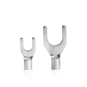 UT6 UT en forme de fourche borne nue borne de connexion borne pressée à froid fil oreille cuivre nez fin fil <span class=keywords><strong>connecteur</strong></span> - Product Image 1
