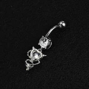 Khuyên Xỏ Rốn Bằng Thép Không Gỉ Pha Lê Kim Cương Lủng Lẳng Hình Trái Tim Thời Trang Tinh Tế Cho Nữ Khuyên Rốn Trang Sức Xỏ Khuyên Cơ Thể - Product Image 6