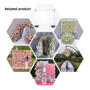 Blumenbogen für Heiratsversprechen Künstliche Blumen Hintergrundbogen Hochzeit Schleierkraut-Bogen für Hochzeitsdekoration - Product Image 5