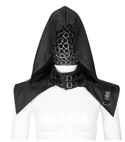 Mantello Lungo Gotico Uomo Nero - Devil Fashion - Vampiro, Dieselpunk, Apocalittico