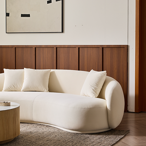 <span class=keywords><strong>Canapé</strong></span> sectionnel incurvé moderne VOXHOME Nordic pour salon, chambre à coucher, meubles en tissu <span class=keywords><strong>velours</strong></span>, <span class=keywords><strong>canapé</strong></span> brun 3 places - Product Image 5