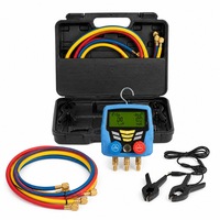 Manomètre numérique de climatisation, testeur de charge de réfrigérant CVC R410a R32 R134a avec écran LCD rétroéclairé haute résolution