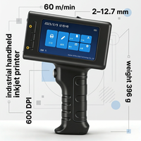 Imprimante jet d'encre portable TIJ 12,7 mm 600 DPI pour le codage par lots, la date d'expiration, les codes QR et le marquage des sacs en papier