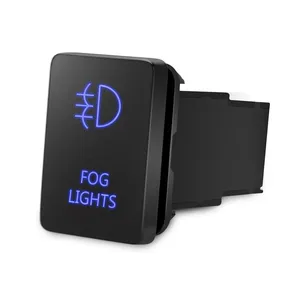 DC 12 V 24 V LED Lampe Druckknopf EIN AUS Schalter mit Kabels atz für Auto