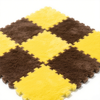 Tapis de sol doux à emboîtement pour chambre de bébé et pépinière-Tapis de puzzle en mousse EVA en peluche pour usage intérieur