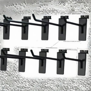 Crochet de présentation mural simple en acier au carbone robuste de luxe, idéal pour l'organisation d'outils dans les garages et systèmes de rangement à panneaux rainurés - Vente chaude - Product Image 3