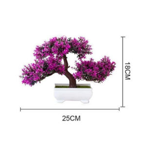 Bonsaï artificiel en plastique, petit arbre en pot, ornements pour la décoration de la maison, décoration de jardin d'hôtel - Product Image 5