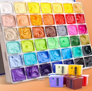 Logo personnalisé disponible en couleurs assorties Set de peinture à la <span class=keywords><strong>gouache</strong></span> Boîtes de peinture pour l'art - Product Image 1