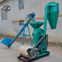 Petite machine à broyer le maïs pour la production d'aliments pour volailles avec une structure compacte et une performance efficace de réduction de la taille des grains