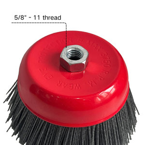 <span class=keywords><strong>Brosse</strong></span> coupelle en nylon abrasif 3 "/4"/5 "M14 pour meuleuse d'angle Outil rotatif de polissage des métaux - Product Image 5