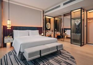 Élégant ensemble de meubles de chambre à coucher d'hôtel 4 étoiles Collection de bois au design moderne pour appartements et villas - Product Image 4