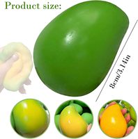 Jouet Squishy en forme de mangue, souple, à changement de couleur thermosensible, à récupération lente, anti-stress, jouet à presser, cadeau promotionnel