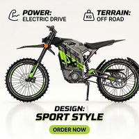 Vente en gros de moto tout-terrain électrique pour adultes 4KW 72V 40AH USA |   Motocross électrique tout-terrain pour les distributeurs américains