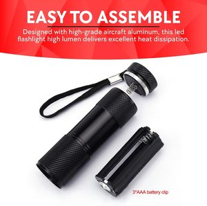 Đêm phát hiện hồng ngoại tĩnh mạch Viewer Torch Pocket 625nm <span class=keywords><strong>9</strong></span> <span class=keywords><strong>LED</strong></span> Sâu Ánh sáng màu đỏ đèn pin để xem sao bản đồ - Product Image 2