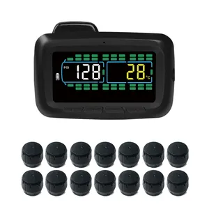 199psi Tpms With External Sensors Up To 40 Truck Wheels RV Trailer Bus Tire Pressure Monitoring System