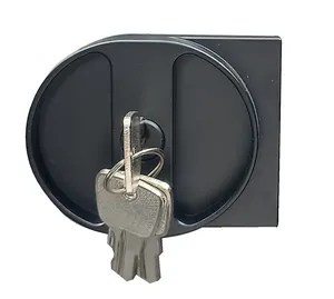 高品质供应商锌合金技术黑金银门把手锁滑动门锁