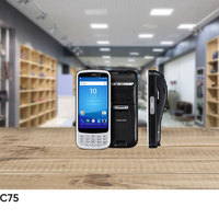 Chainway C75 5,2 "Android PDA resistente computadora móvil con terminal de datos de impresora con código QR escáner de código de barras impresora de recibos