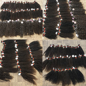 网上购物印度人类处女头发松散卷曲 5A/6A 头发延伸/头发编织，廉价卷曲 - Product Image 3