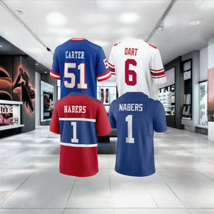 Großhandel New York NFL 32 Teams Spielertrikots Hochwertige Günstige American Football Sporttrikots Tops Kurz Bedruckt - Product Image 3