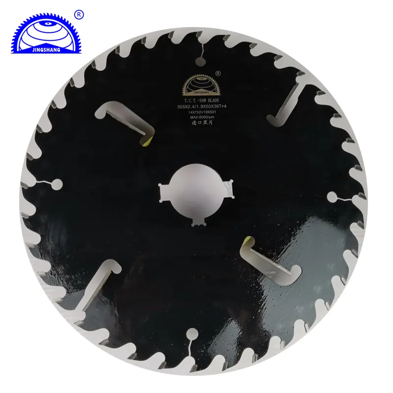 12Inches 300Mm 16T + 4T Gỗ Ripping Thông Tư Saw Blade Đa Lưỡi Saw Với Rakers