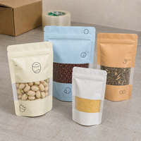 Sacs Doypack à Fermeture Zip Refermable Personnalisés Imprimés Couleurs Vives Qualité Alimentaire avec Fenêtre Transparente pour Noix et Haricots – Prix Usine