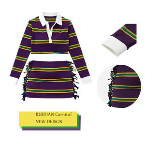 2026 Ruidian Spring OEM Pre-Ordine Nuovo Design Gonna da Carnevale con Frange per Ragazze <span class=keywords><strong>Abbigliamento</strong></span> Coordinato Mamma e Figlia Set da Carnevale <span class=keywords><strong>a</strong></span> Righe per Ragazze - Product Image 4