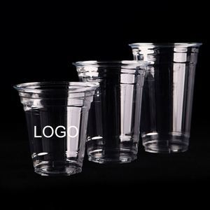 Personalized Logo Plastic 12oz 16oz Clear Disposable Coffee <b>Cups</b> PET <b>Cold</b> Drink Ice Coffee Transparent <b>Cups</b> for Gifts - Product Image 1