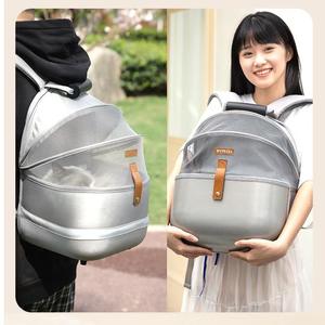 Katlanabilir file kumaş evcil hayvan sırt çantası emniyet kayışı toka ile köpek seyahat için açık eylem için tam alan hafif evcil hayvan taşıyıcı - Product Image 4