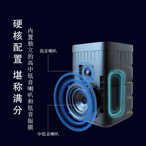 Trạm điện di động chất lượng cao 300W/288Wh, loa karaoke tích hợp, đèn LED RGB, sạc dự phòng cho tiệc ngoài trời - Product Image 6