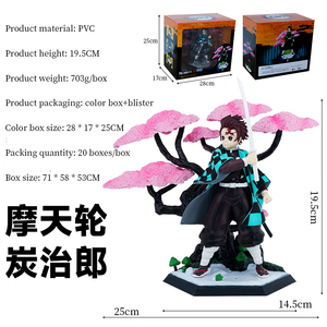 Fábrica Anime demonio capa personajes de dibujos animados adornos artesanales lindo Nezuko Tanjirou Kochou <span class=keywords><strong>Shinobu</strong></span> figura de Anime - Product Image 5