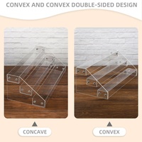 Étagères en acrylique portables écologiques de 12 pouces, organisateur de parfums transparent à 3 niveaux, robuste et stable, présentoir décoratif