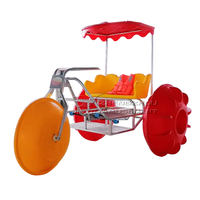 Tricycle aquatique à pédales personnalisé avec différents designs, pour sports de plein air, 3 grandes roues, pontons en PVC, bateau à pagaies, vélo aquatique