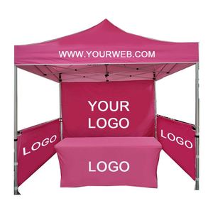 Custom Logo Hexagon <b>Frame</b> Pop up Gazebo Advertising Commercial <b>Tent</b> 3x3/3x4.5/3x6 Outdoor Fire-Resist 600D Fabric - Product Image 1