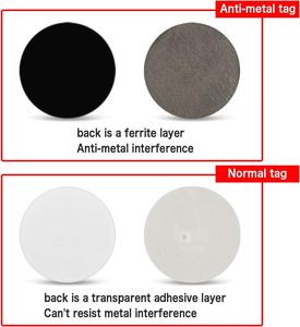 Màu đen chống kim loại NFC dán Ntag215 chip tương thích tagmo iPhone kiểm soát truy cập đầu đọc thẻ cho các thiết bị hỗ trợ NFC - Product Image 4
