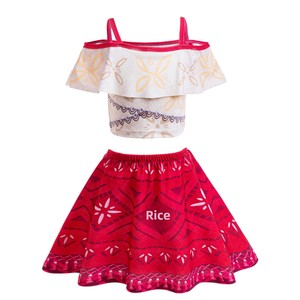 Nouvel ensemble <span class=keywords><strong>2</strong></span> pièces pour filles : Maillot de bain <span class=keywords><strong>Moana</strong></span> Cosplay à séchage rapide pour l'été - Product Image 5
