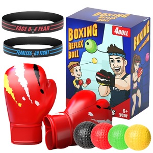 Ballon de boxe réflexe iSmart 30g en tissu PU avec bandeau – Équipement d'entraînement - Product Image 2