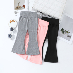 Ensemble trois pièces pour bébé fille, mignon et élégant, vêtements pour enfants avec pantalon trompette multicolores - Product Image 1