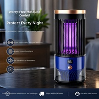 Lampe anti-moustiques soigneusement sélectionnée avec batterie intégrée, pour usage domestique intérieur, contrôle intelligent des nuisibles par électrocution