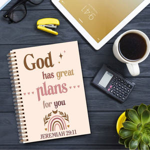 Diario bíblico, Dios tenía grandes planes para ti, cuaderno <span class=keywords><strong>de</strong></span> escritura, diario para <span class=keywords><strong>niñas</strong></span>, cuaderno <span class=keywords><strong>de</strong></span> espiral <span class=keywords><strong>de</strong></span> tapa dura gobernado por la Universidad - Product Image 3