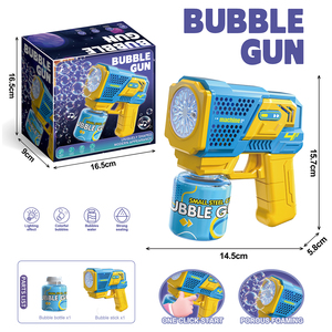 Pistola de Burbujas de Plástico con Luz LED Automática para Niños, Máquina Portátil para Hacer Burbujas de Jabón, Juguete Creativo para Fiestas - Product Image 3
