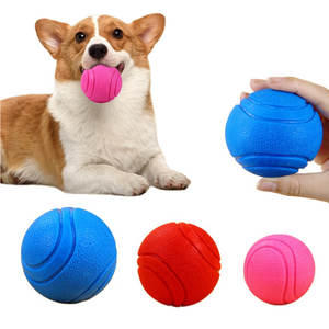 Lüks yeni <span class=keywords><strong>Pet</strong></span> ürünleri katı elastik top köpek oyuncak çevre peluş kauçuk köpek oyuncaklar interaktif oyun için çanta içinde paketlenmiş - Product Image 1