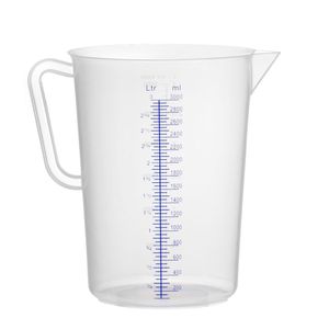 HENDI Brocca Dosatrice in Polipropilene da 3L, Attrezzatura da Cucina Professionale, Diametro 160mm x Altezza 240mm - Product Image 1