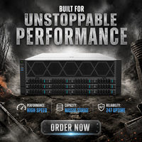 Serveur GPU en rack LX nouvelle génération à refroidissement efficace G7466M6 double socket AMD EPYC 9004/9005 24 Go DDR5 10 double largeur