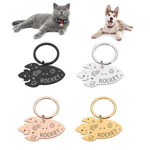 Targhette Decorative in Acciaio Inossidabile a Forma di Animale Domestico, Incisione Personalizzata, Collane in Metallo Vuote, Targhette ID per Cani e Gatti, Vendita all'Ingrosso Personalizzata - Product Image 6