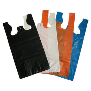 Sacs en plastique de supermarché, poignées de gilet imprimées, HDPE, sac en plastique transparent, sac en plastique recyclable et 50 pièces - Product Image 6
