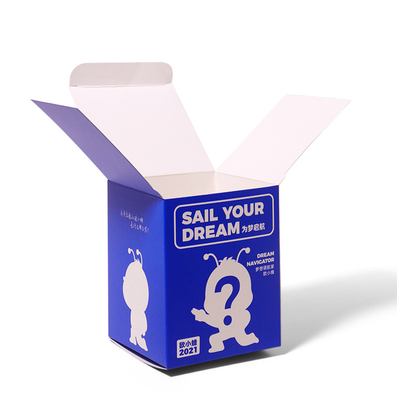Custom Printed Small Cardboard Gift Box Recycled Material Matt Laminated Mailer for Socks for Gifting