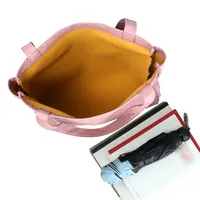 महिलाओं के नरम अशुद्ध चमड़े ढोना कंधे बैग बड़ी क्षमता हैंडबैग प्रकाश गुलाबी