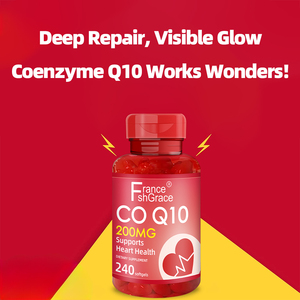 ผู้ผลิตซอฟต์เจลโคเอนไซม์ คิวเท็น แบรนด์ส่วนตัว บำรุงสุขภาพหัวใจสำหรับผู้ชายและผู้หญิง 200 มก. 240 ซอฟต์เจลโคเอนไซม์ คิวเท็น - Product Image 3